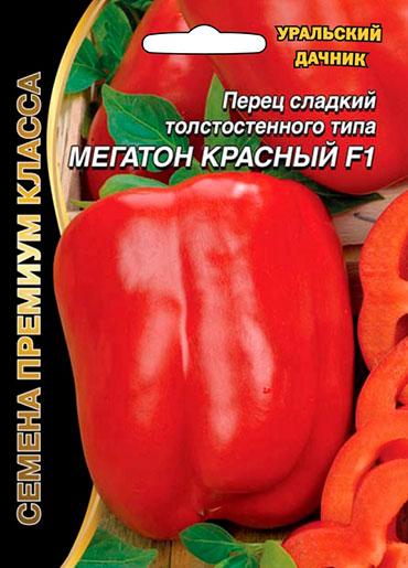 Семена Уральский дачник Перец сладкий Мегатон Красный ® F1, 12 шт. Семена премиум класса
Семена Уральский дачник Перец сладкий Мегатон Красный ® F1, 12 шт. Семена премиум класса