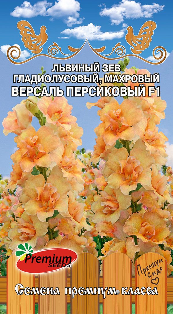 Семена Premium seeds Львиный зев гладиолусовый махровый Версаль Персиковый F1, 5 шт. Любовь да голуби
Семена Premium seeds Львиный зев гладиолусовый махровый Версаль Персиковый F1, 5 шт. Любовь да голуби