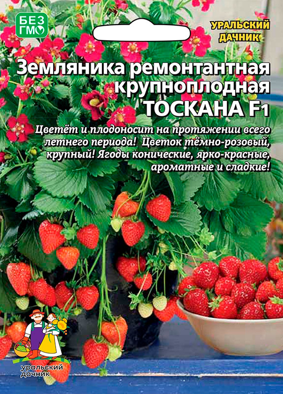 

Семена Уральский дачник Земляника ремонтантная Тоскана F1, 5 шт.