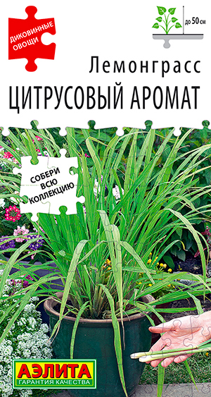 

Семена Аэлита Лемонграсс Цитрусовый аромат, 0,03 г Диковенные овощи