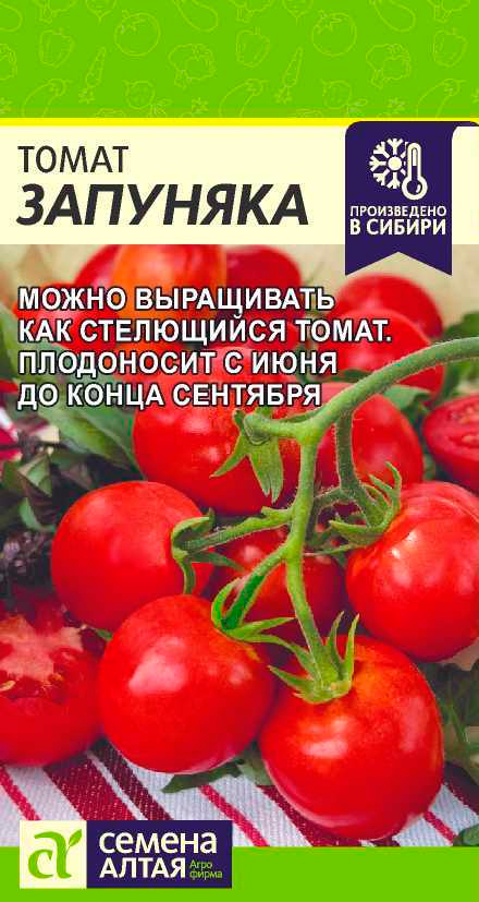 

Семена Семена Алтая Томат Запуняка, 0,05 г Произведено в Сибири