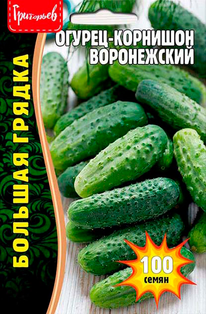 

Семена Григорьев Огурец Воронежский корнишон, 100 шт. Большая Грядка