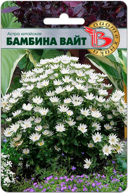 

Семена Биотехника Астра китайская Бамбина Вайт, 20 шт.