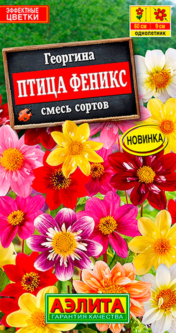 

Семена Аэлита Георгина Птица Феникс, Смесь, 0,3 г