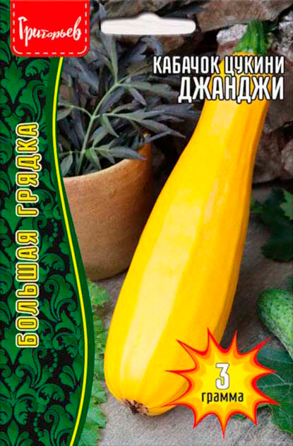 

Семена Григорьев Кабачок цукини Джанджи, 3 г Большая грядка