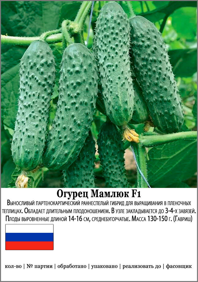 

Семена SEEDSPOST Огурец Мамлюк F1, 5 шт. Гавриш Элитные семена