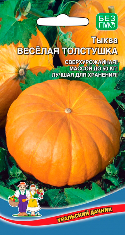 

Семена Уральский дачник Тыква Веселая Толстушка, 6 шт.