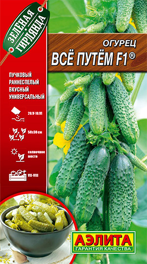 

Семена Аэлита Огурец Все путём F1 ®, 10 шт. Зеленая гирлянда