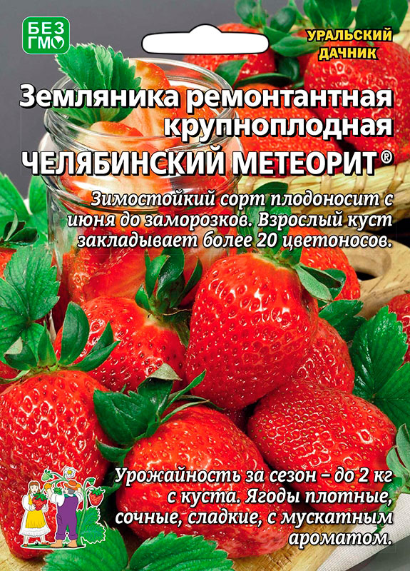 

Семена Уральский дачник Земляника ремонтантная Челябинский метеорит ®, 10 шт.