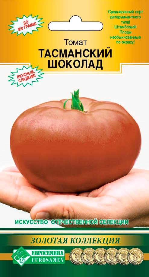 

Семена ЕВРОСЕМЕНА Томат Тасманский шоколад, 10 шт. Золотая коллекция