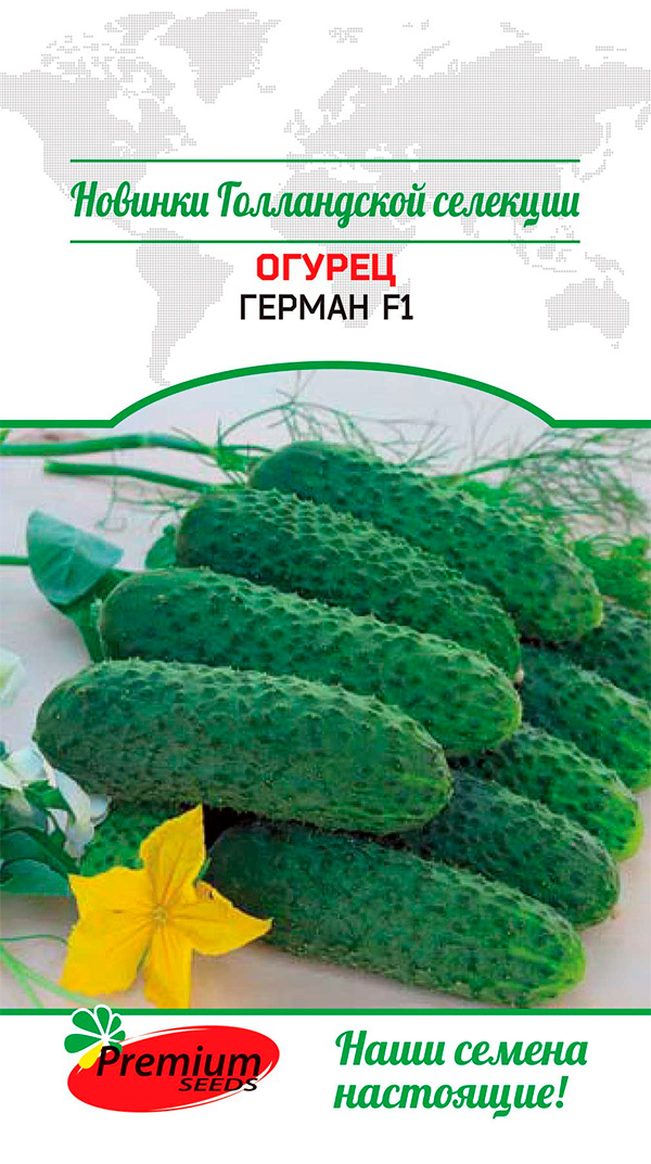 

Семена Premium seeds Огурец Герман F1, 5 шт. Monsanto