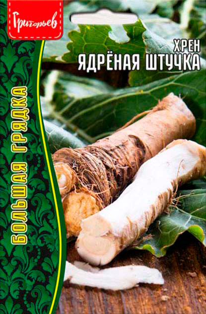 

Семена Григорьев Хрен Ядрёная Штучка, 0,3 г Большая Грядка