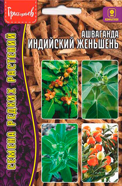 

Семена Григорьев Ашваганда Индийский Женьшень, 5 шт. Семена Редких Растений