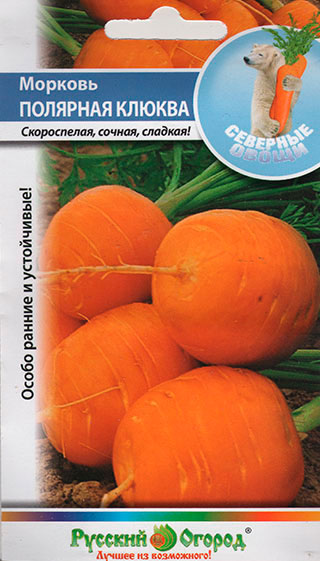 Семена Русский огород Морковь Полярная клюква, 1 г Северные овощи