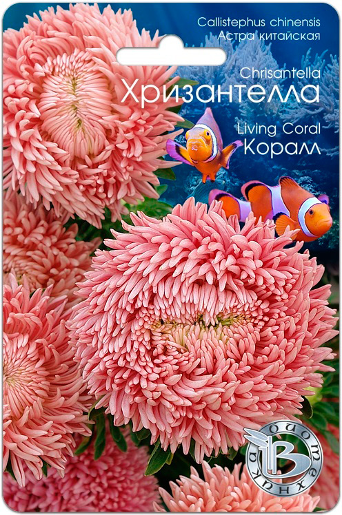 

Семена Биотехника Астра китайская Хризантелла Коралл, 30 шт.