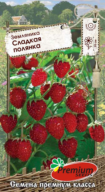 Семена Premium seeds Земляника Сладкая полянка,  0,04 г