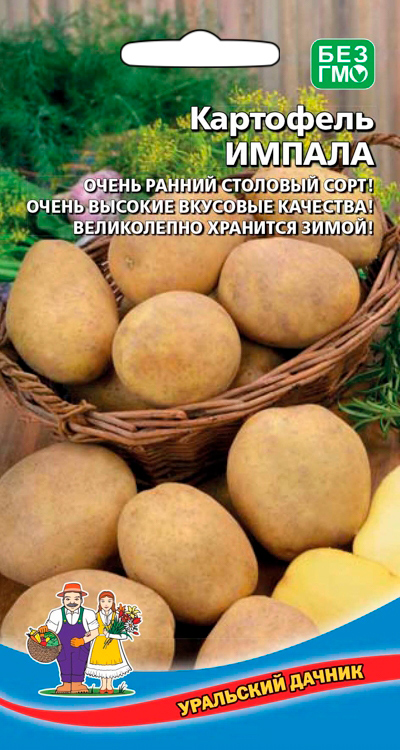 

Семена Уральский дачник Картофель Импала, 0,02 г (~ 30-40 шт. ботанических семян)