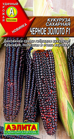 Кукуруза сахарная Черное золото F1, 5 шт., купить в интернет магазинеSeedspost.ru