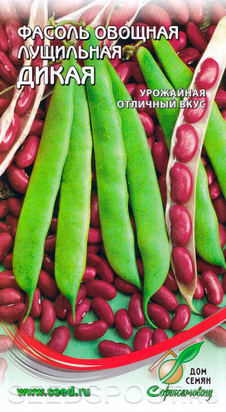 Фасоль овощная лущильная Дикая, 17 шт., купить в интернет магазинеSeedspost.ru